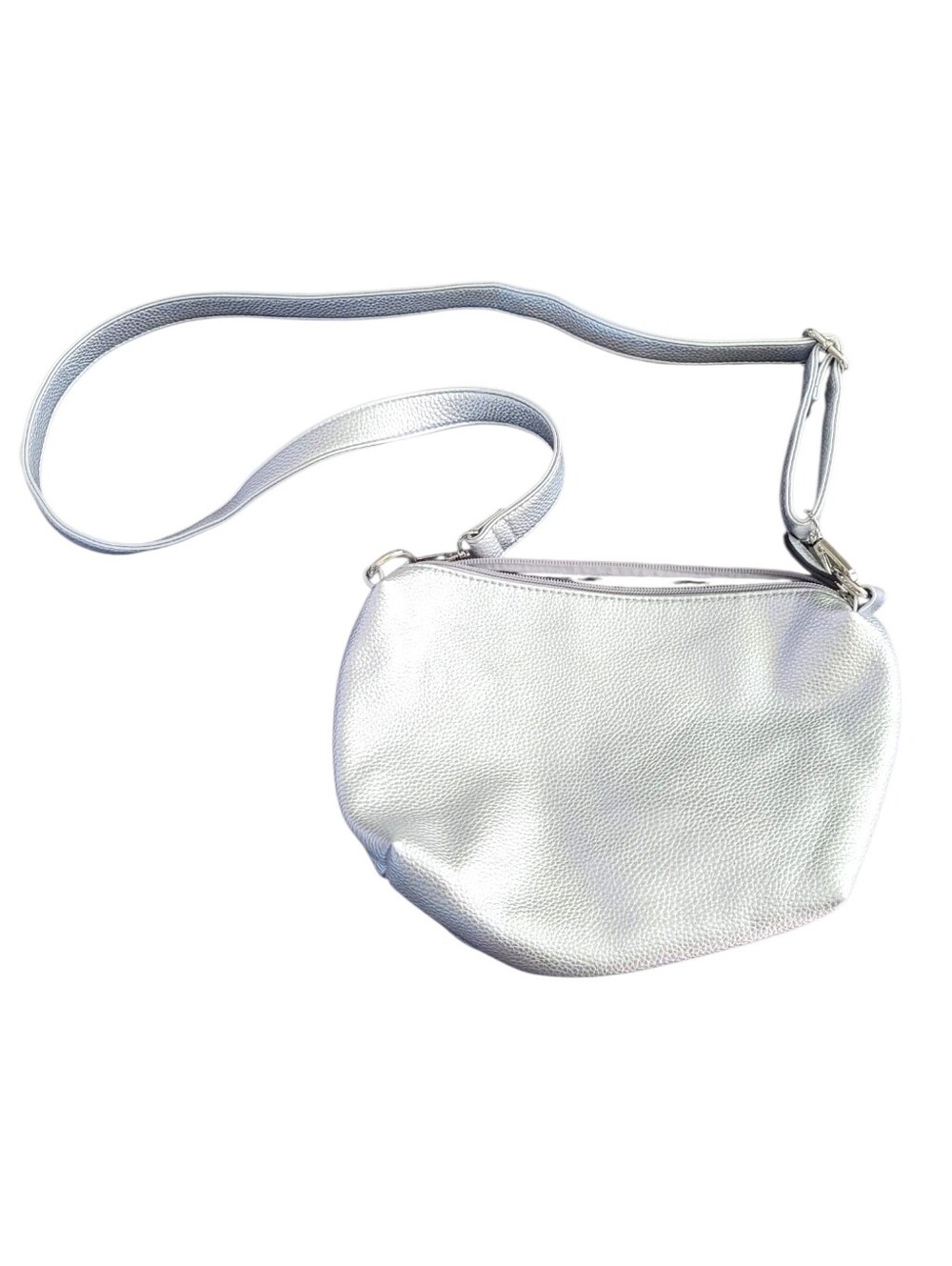 Imoshion Silver Metallic Crossbody Bag
